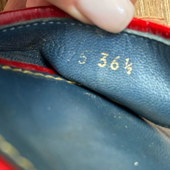 Louis Vuitton Women's Denim with Red Accent Sandal - Picture 10 of 12